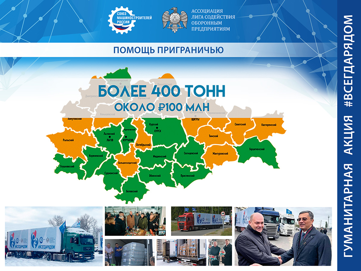 Союз машиностроителей продолжает оказывать помощь участникам СВО